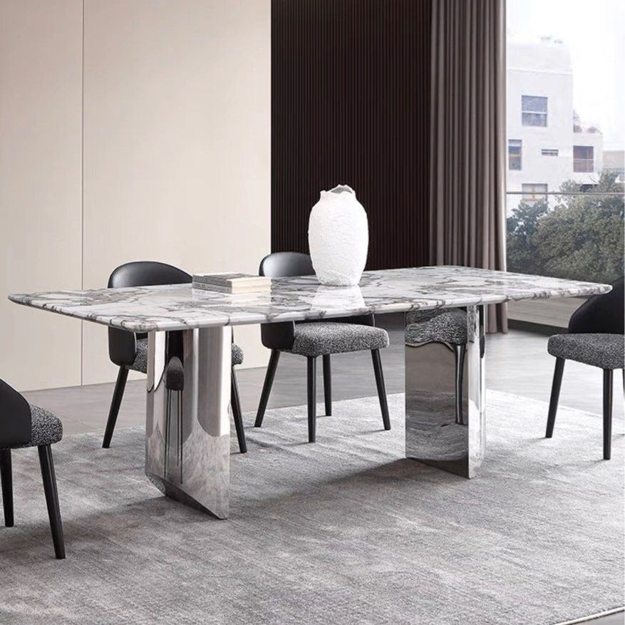 VOLNY Modern Marble Dining Table