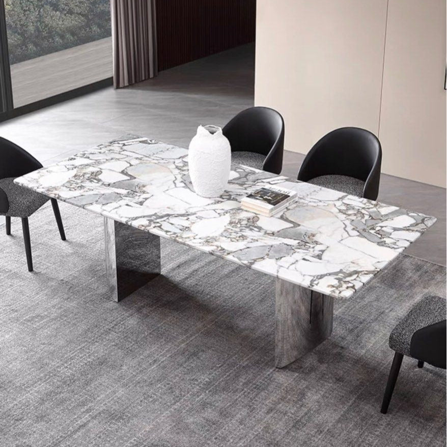 VOLNY Modern Marble Dining Table
