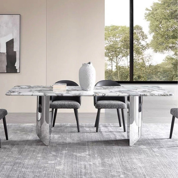 VOLNY Modern Marble Dining Table