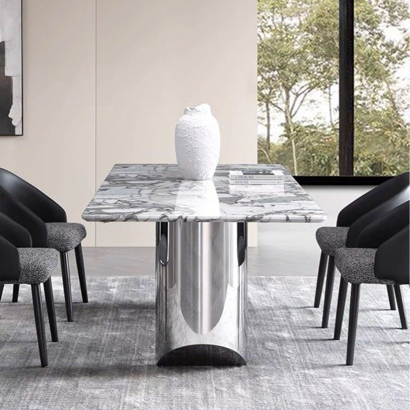 VOLNY Modern Marble Dining Table