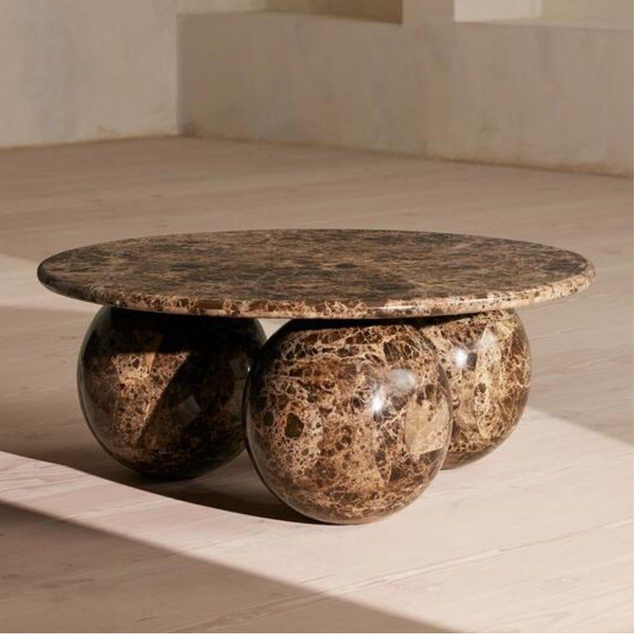 ACE Modern Marble Round Coffee Table