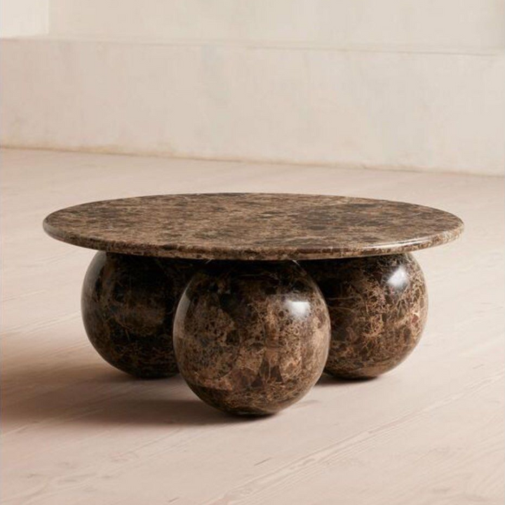 ACE Modern Marble Round Coffee Table