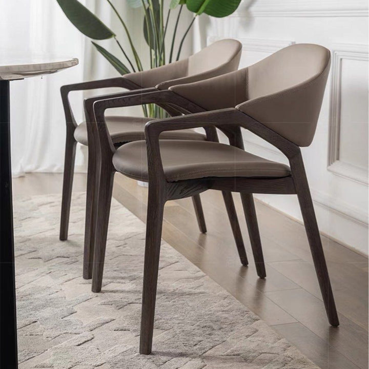 CINDY Modern Leather Dining Chair