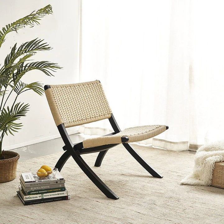 WIGOREZ Rattan Folding Chair