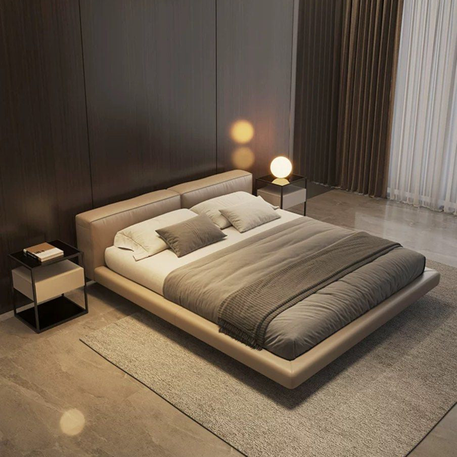 WILLOW Modern Leather Floating Bedframe