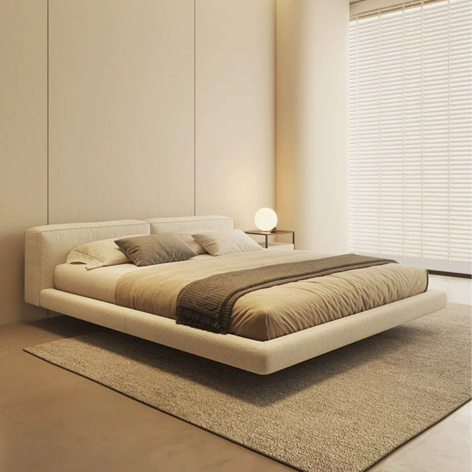 WILLOW Modern Leather Floating Bedframe