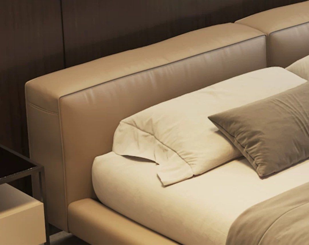 WILLOW Modern Leather Floating Bedframe
