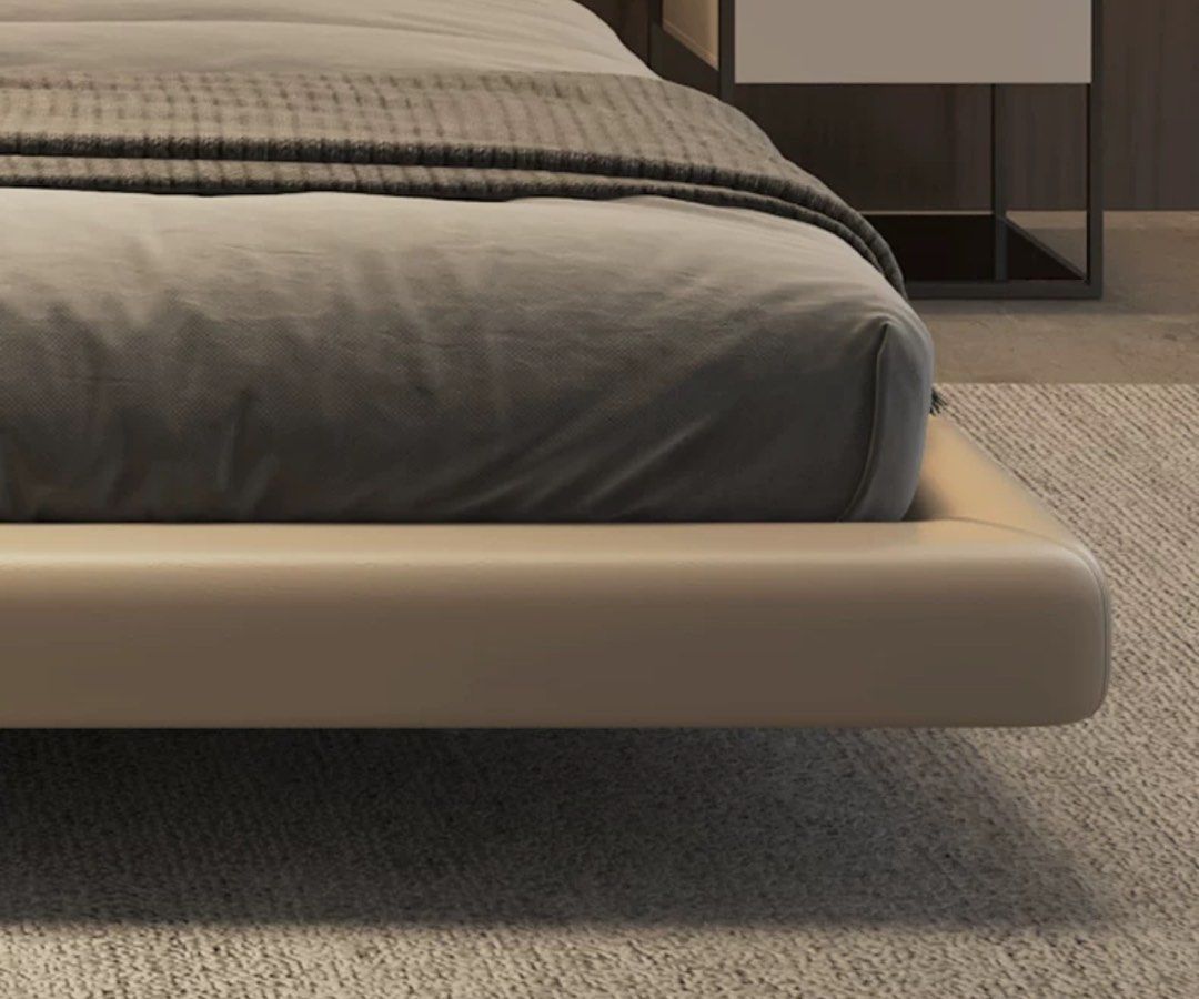 WILLOW Modern Leather Floating Bedframe