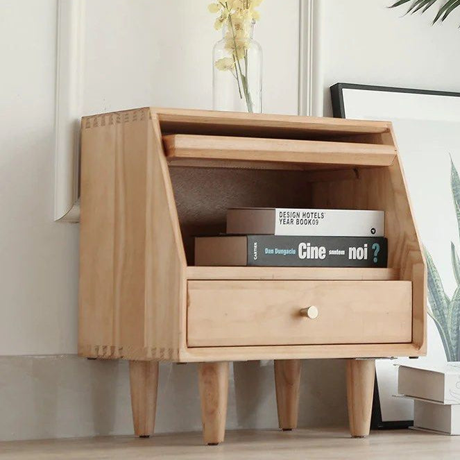 WINSEN Rattan Drawer Nightstand