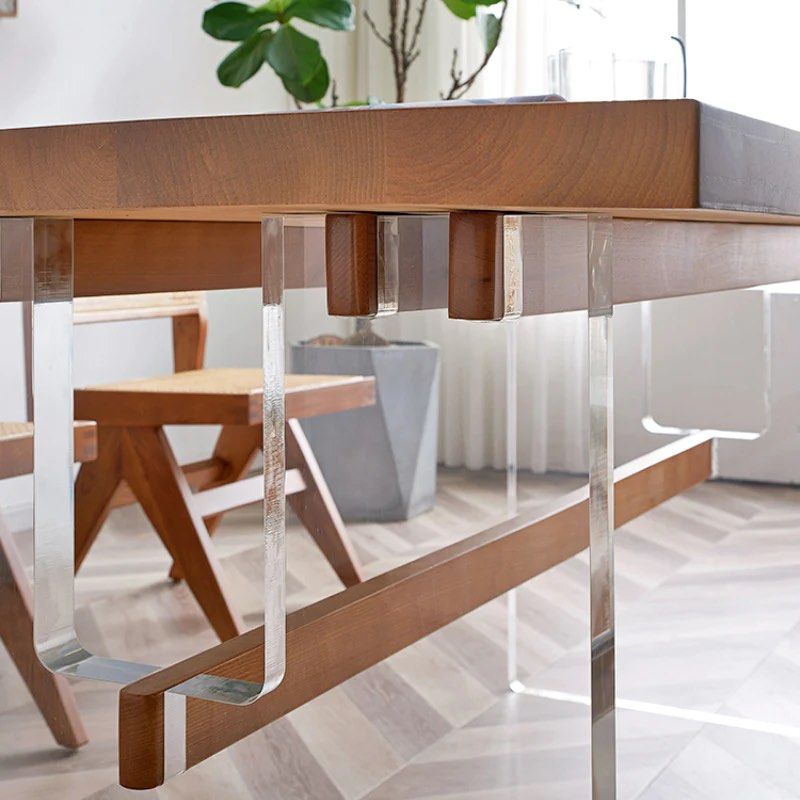 EVERARD Acrylic Base Dining Table