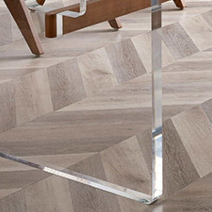 EVERARD Acrylic Base Dining Table