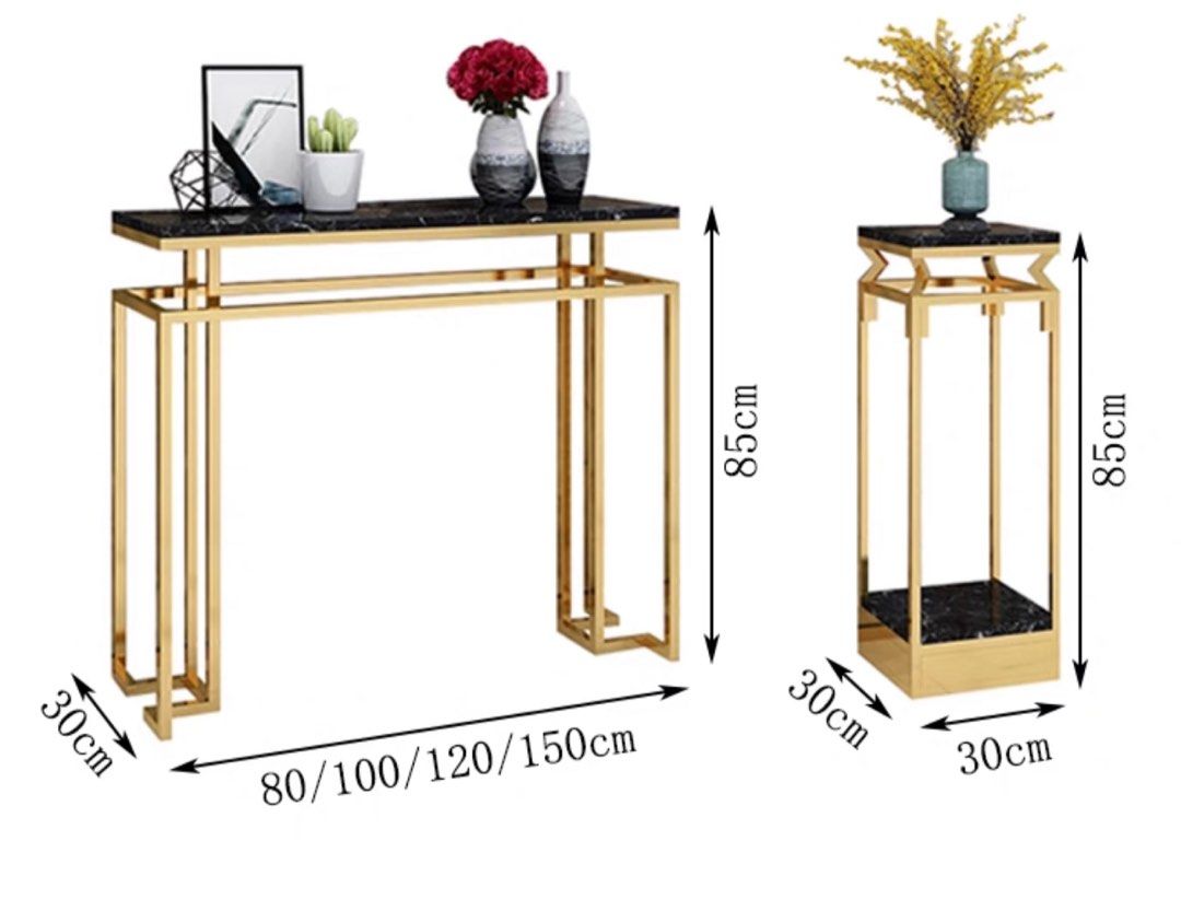 LEDA Marble Console Table