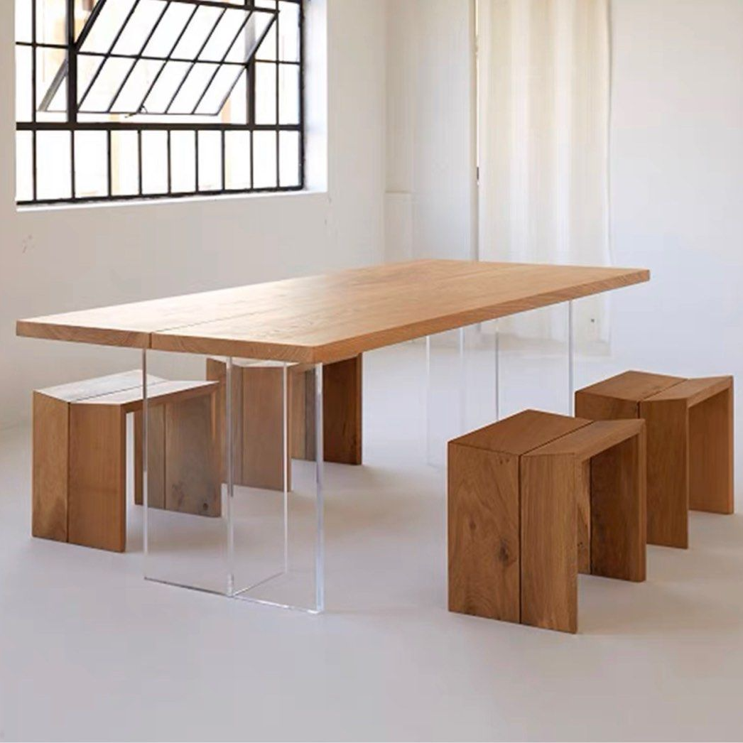 SMITH Minimalist Wood Dining Table