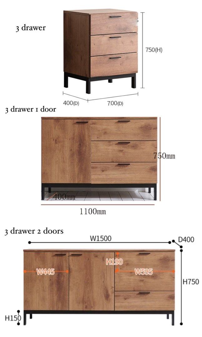 RAYMOND Industrial Wooden Sideboard