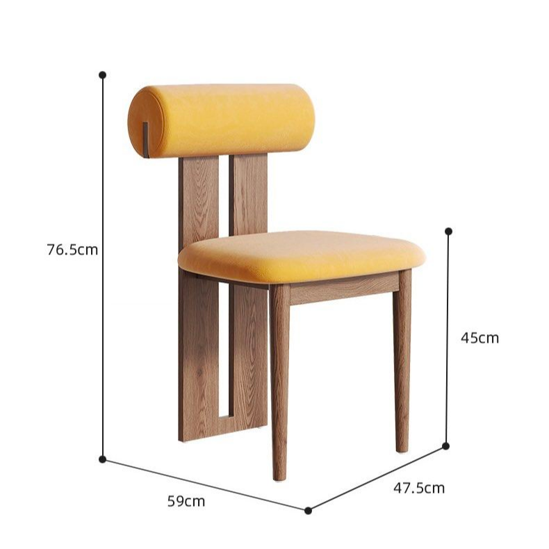 QUARK Modern Pine Wood Dining Chair