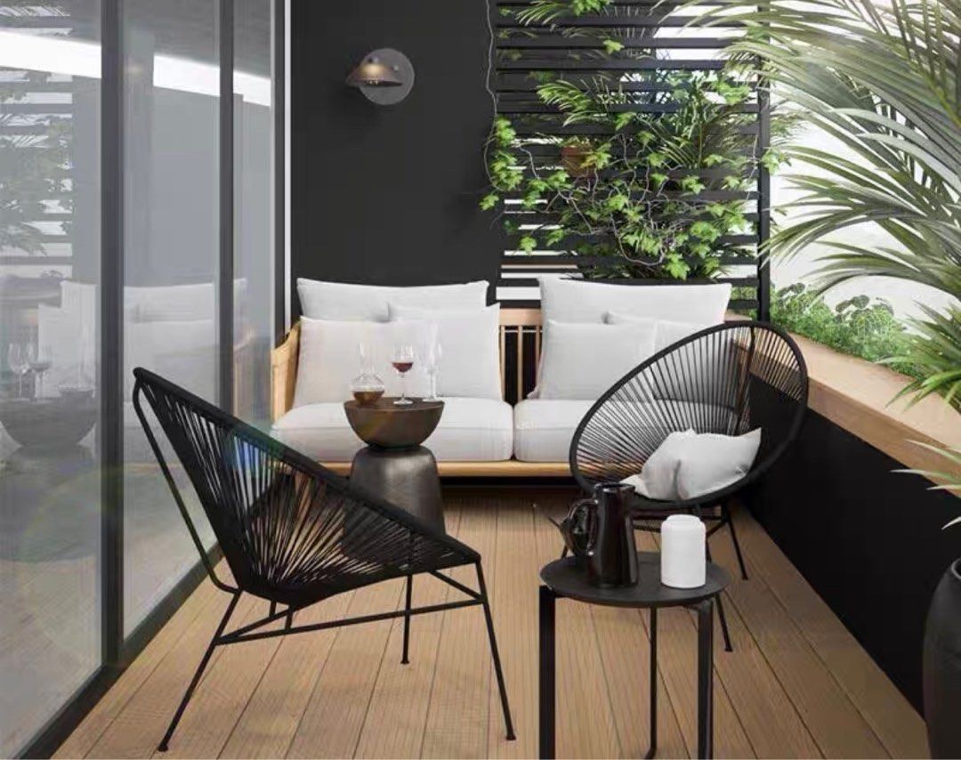 PETERS Modern Outdoor Chairs and Table