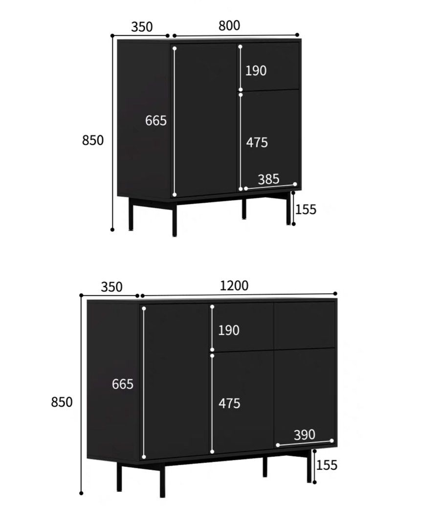 QUIM Modern Sideboard Cabinet