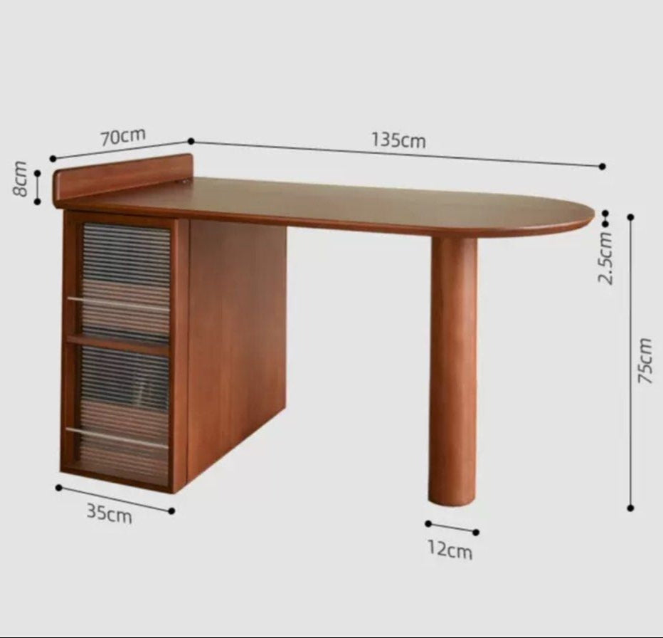 FONSECA Modern Walnut Island Dining Table