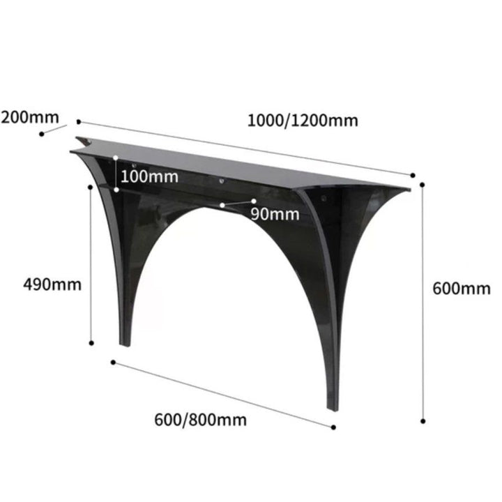 DIGORY Modern Floating Acrylic Console Table