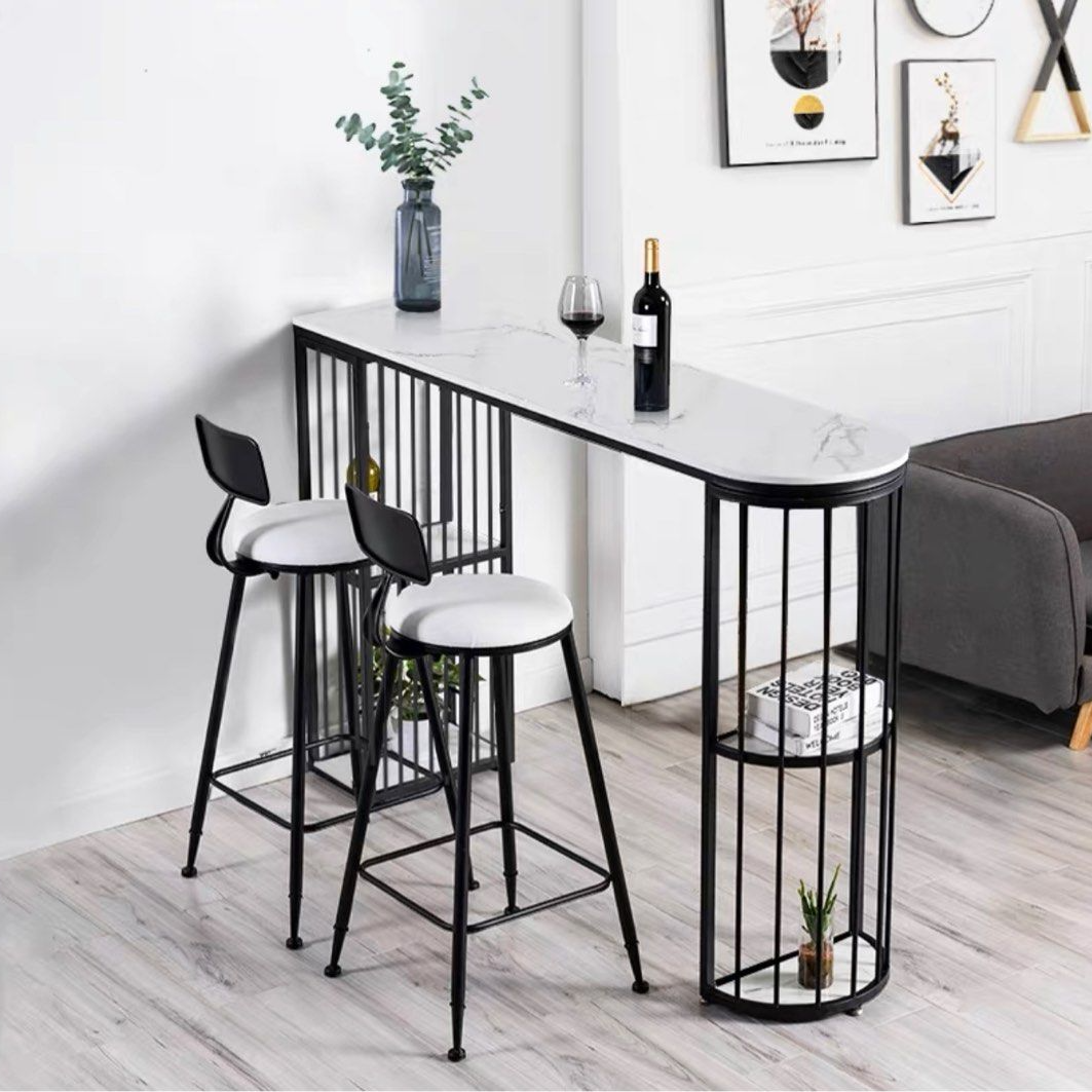 MYSKEL Modern Bar Table & Stools