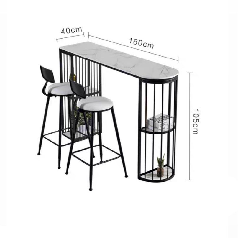 MYSKEL Modern Bar Table & Stools