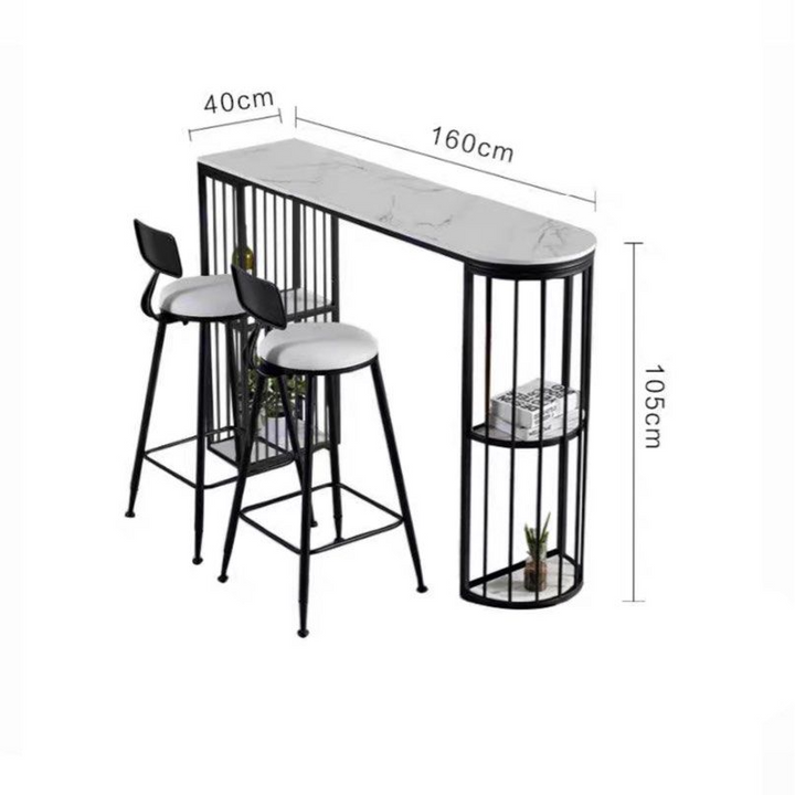 MYSKEL Modern Bar Table & Stools