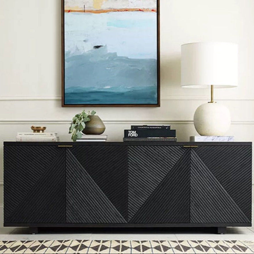 JUSTIN Herringbone Solid Wood Sideboard