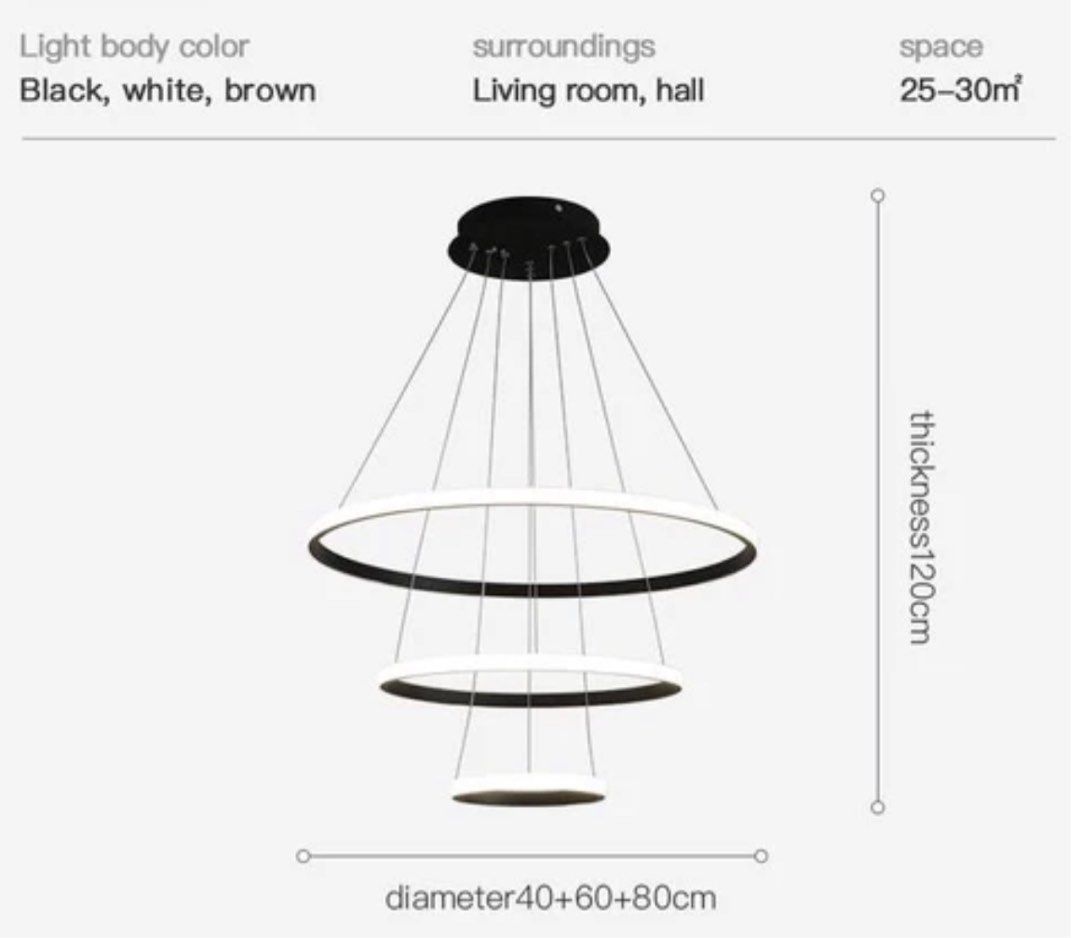 ZANIA Modern Circular Chandelier