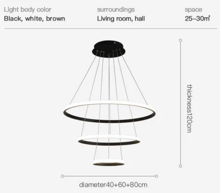 ZANIA Modern Circular Chandelier