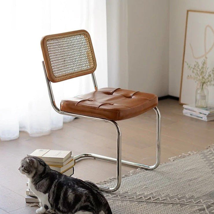 RENDAR Genuine Leather Dining Chair