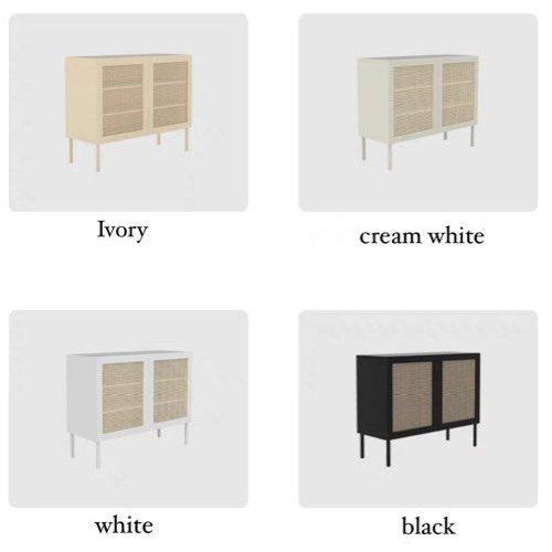 FOKIA Modern Rattan Sideboard