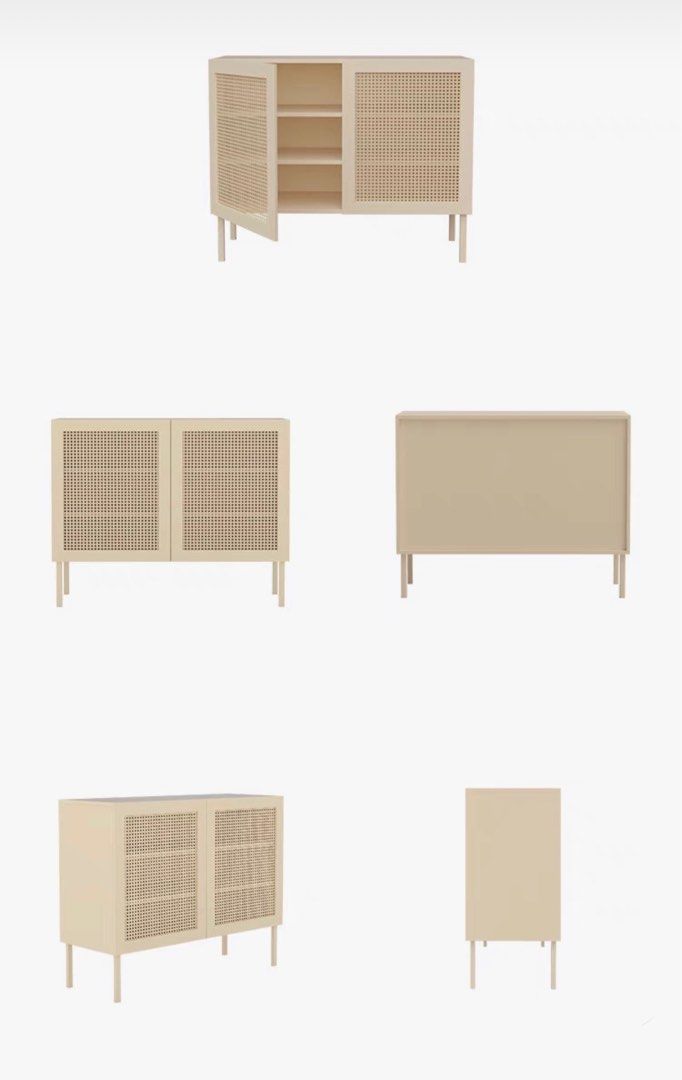 FOKIA Modern Rattan Sideboard