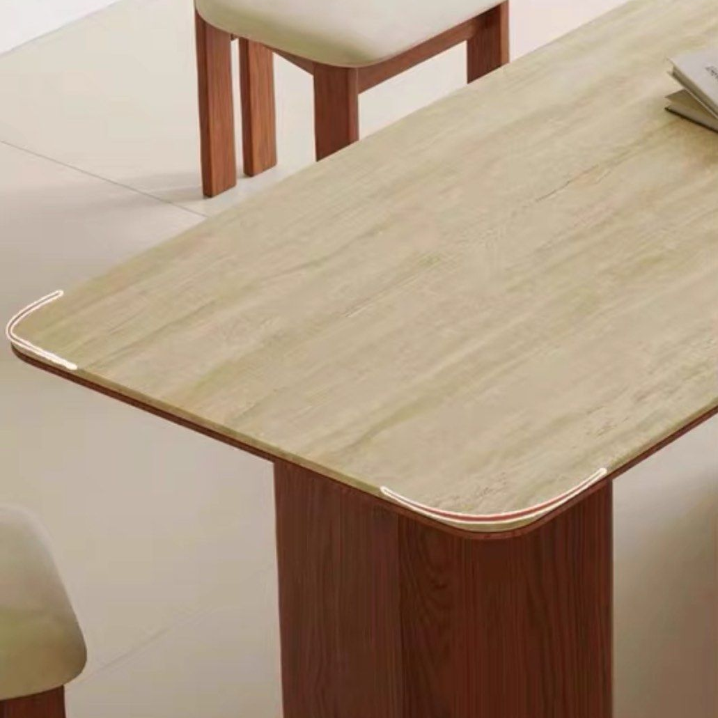 QUERIDA Modern Travertine Dining Table