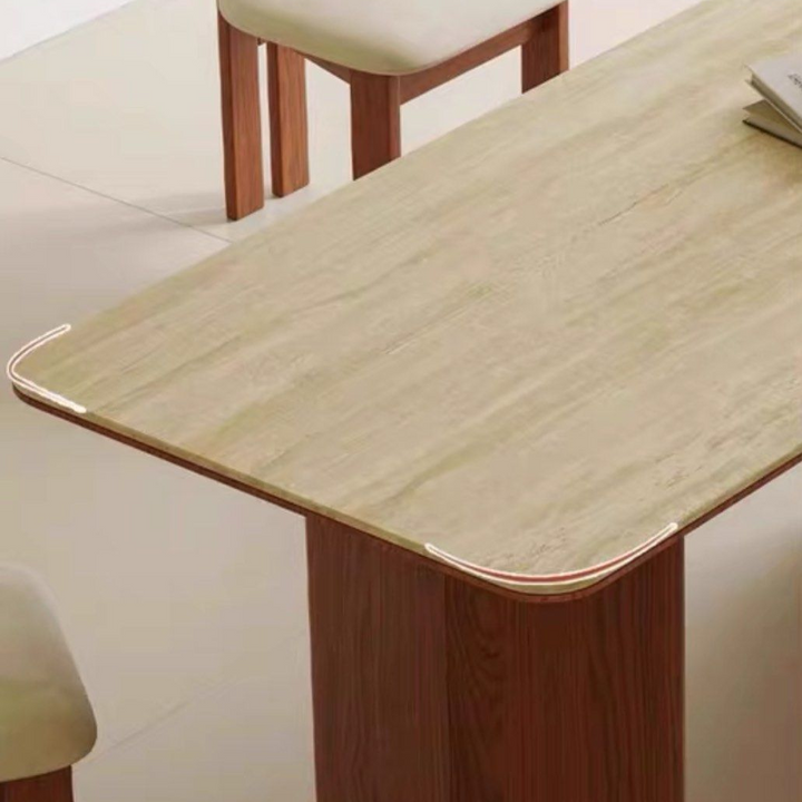 QUERIDA Modern Travertine Dining Table