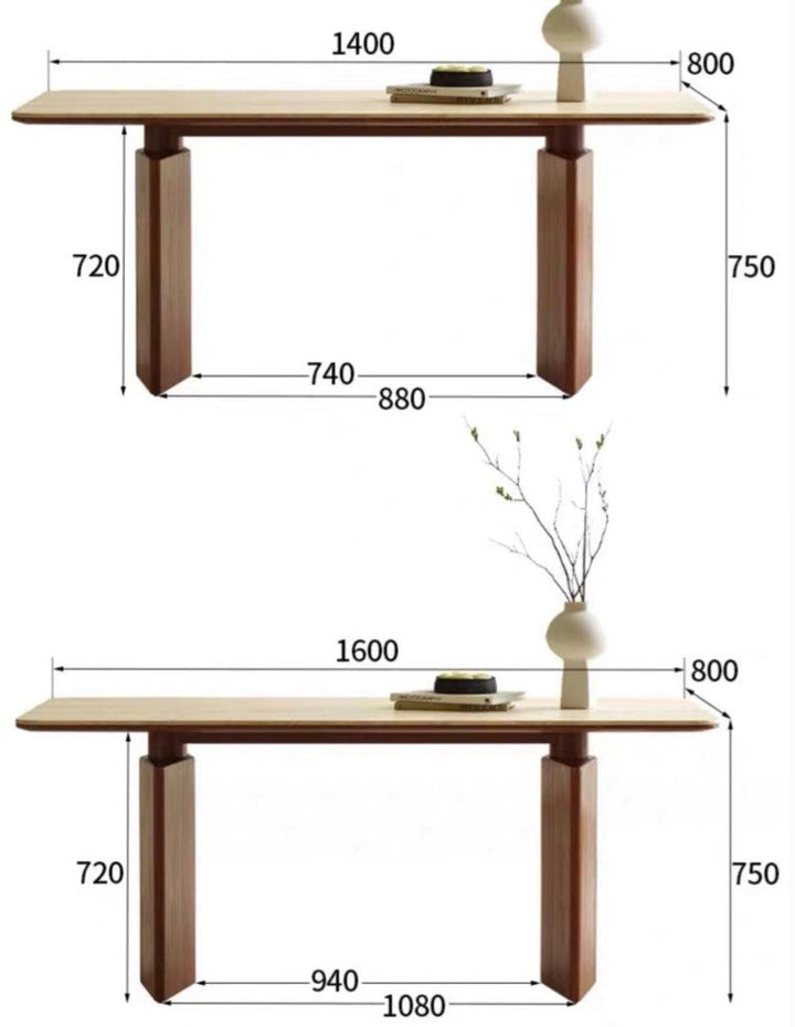 QUERIDA Modern Travertine Dining Table
