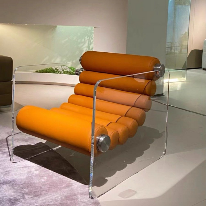 KELSEY Modern Leather Lounge Chair