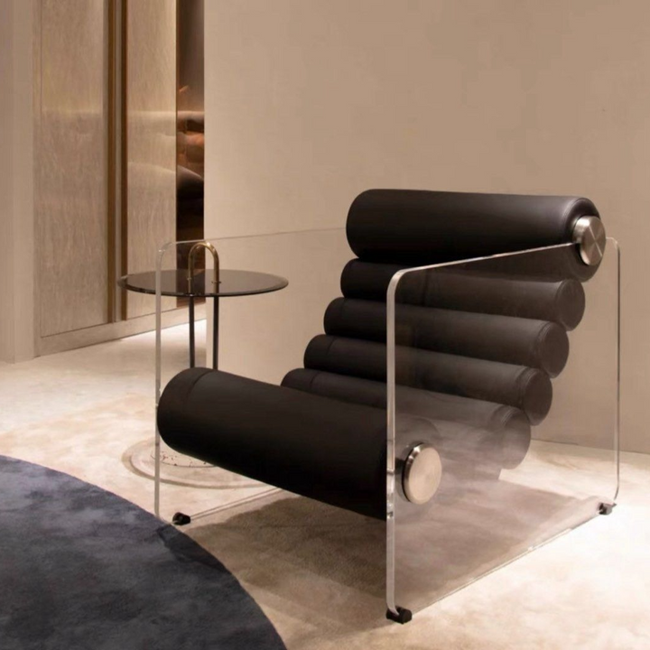 KELSEY Modern Leather Lounge Chair