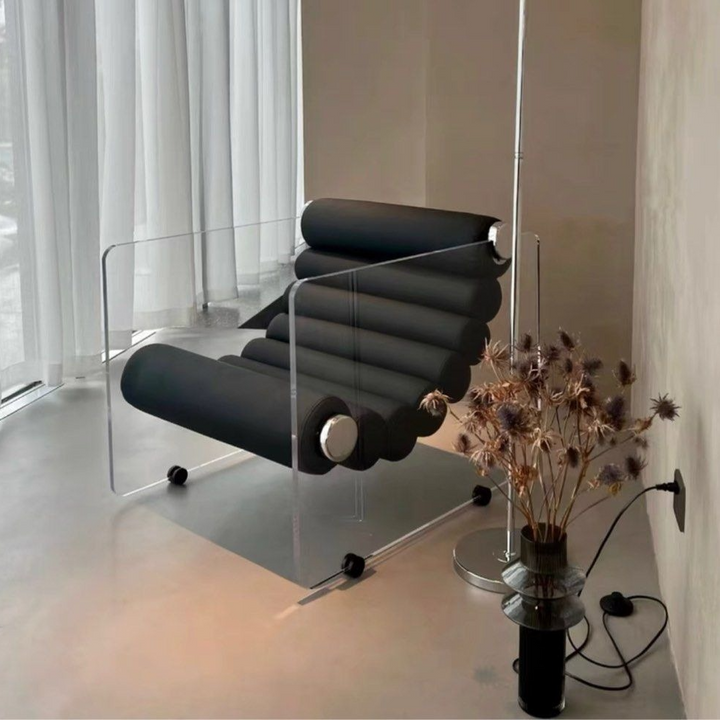 KELSEY Modern Leather Lounge Chair